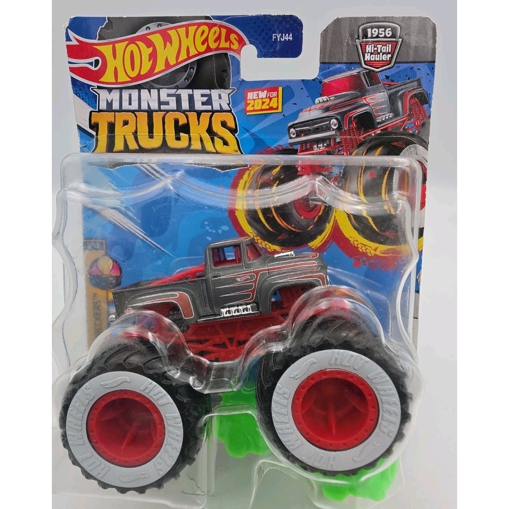 Mattel Hot Wheels Monster Truck 1:64 1956 Hi-Tail Hauler FYJ44 Connect & Crash